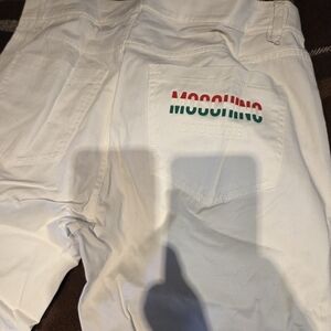 Moschino Couture White Logo Jeans